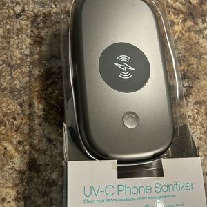 UV-C Phone Sanitizer with Wireless Charging - Silver